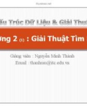 Bài giảng Cấu trúc dữ liệu và giải thuật: Chương 2 - GV. Nguyễn Minh Thành