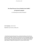 Does Deposit Insurance Increase Banking System Stability? An Empirical Investigation