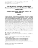 Does the investor sentiment affect the stock returns in Taiwan's stock market under different market states