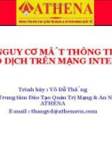 Các nguy cơ mất thông tin khi giao dịch trên mạng Internet