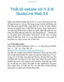 Thiết kế website với H & M StudioLine Web 3.6