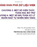 Bài giảng Khai phá dữ liệu web (PGS.TS. Hà Quang Thụy) - Chương 3 & 4