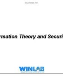 Information Theory and Security