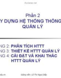 Bài giảng Phần 2: Xây dựng hệ thống thông tin quản lý