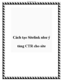 Cách tạo Sitelink như ý tăng CTR cho site