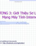 Bài giảng Giới thiệu sơ lược về mạng máy tính-Internet