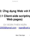 Bài giảng Phát triển ứng dụng nguồn mở: Bài 2.1 - Đoàn Thiện Ngân