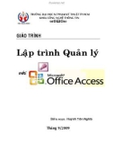 Giáo trình Lập trình quản lý với Microsoft Access