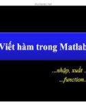 Bài giảng Matlab: Chương 4