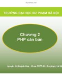 Bài giảng Lập trình trang web động: Chương 2 – Nguyễn Thị Quỳnh Hoa