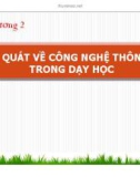 Bài giảng Ứng dụng công nghệ thông tin trong dạy học sư phạm Tin: Chương 2 - ThS. Nguyễn Thị Mỹ Huyền