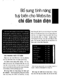 Bổ sung tính năng tùy biến cho Website: Chỉ dẫn toàn diện