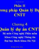 Bài giảng Nhập môn Công nghệ học phần mềm (Introduction to Software Engineering) – Chương 4: Quản lý dự án Công nghệ thông tin