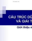 GIỚI THIỆU MÔN CẤU TRÚC DỮ LIỆU VÀ GIẢI THUẬT