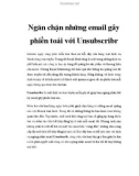 Ngăn chặn những email gây phiền toái với UnsubscribrI