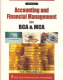 Ebook Accounting and financial management for BCA & MCA: Part 1