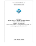 Giáo trình Phân tích thiết kế hệ thống - Nghề: Lập trình máy tính - CĐ Kỹ Thuật Công Nghệ Bà Rịa-Vũng Tàu