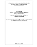 Giáo trình Lắp đặt, bảo dưỡng hệ thống năng lượng tái tạo (Nghề: Công nghệ thông tin - Trung cấp) - Trường Trung cấp Trường Sơn, Đắk Lắk