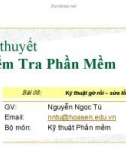 Bài giảng Lý thuyết kiểm tra phần mềm: Bài 8 - GV.Nguyễn Ngọc Tú