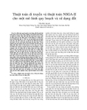 Thuật toán di truyền và thuật toán NSGA-II cho một mô hình quy hoạch và sử dụng đất