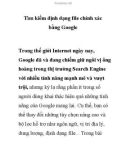 Tìm kiếm định dạng file chính xác bằng Google