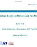 Topology Control in Wireless Ad Hoc Networks phần 1