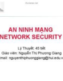 Bài giảng An ninh mạng (Network security): Giới thiệu môn học