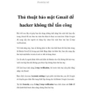 Thủ thuật bảo mật Gmail để hacker không thể tấn công