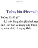 Giáo trình An minh mạng: Tường lửa (Firewall)