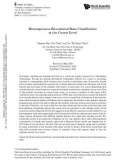 Heterogeneous educational data classiffication at the course level