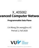 Lecture Advanced Computer Networks - Chapter 8: Programmable Data Plane