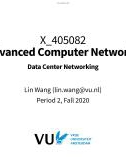 Lecture Advanced Computer Networks - Chapter 5: Data Center Networking