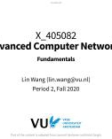 Lecture Advanced Computer Networks - Chapter 2: Fundamentals