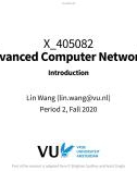 Lecture Advanced Computer Networks - Chapter 1: Introduction