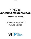 Lecture Advanced Computer Networks - Chapter 13: Wireless and Mobile