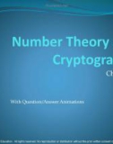 Lecture Discrete mathematics and its applications - Chapter 4: Number theory and cryptography