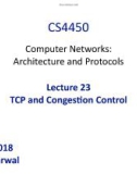 Lecture Computer Networks: Architecture and Protocols - Lesson 23