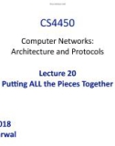 Lecture Computer Networks: Architecture and Protocols - Lesson 20