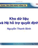 Kho dữ liệu và Hệ hỗ trợ quyết định