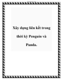 Xây dựng liên kết trong thời kỳ Penguin và Panda.