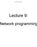 Lecture 9: Network programming