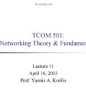 Networking Theory and Fundamentals - Lecture 11