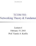 Networking Theory and Fundamentals - Lecture 6