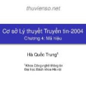 Bài giảng Cơ sở lý thuyết truyền tin: Chương 6 - Hà Quốc Trung