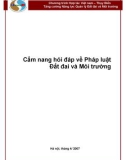 Sổ tay hỏi đáp về Pháp luật Đất đai và Môi trường: Phần 1