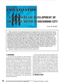 Privatization a solution to the development of the private sector in Ho Chi Minh city