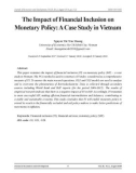 The impact of financial inclusion on monetary policy: A case study in Vietnam