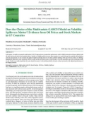 Does the choice of the multivariate GARCH model on volatility spillovers matter? Evidence from oil prices and stock markets in G7 countries