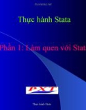 Bài giảng Thực hành Stata: Phần 1 - Làm quen với Stata