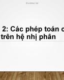 Bài giảng Nhập môn Tin học: Chương 2 - Từ Thị Xuân Hiền